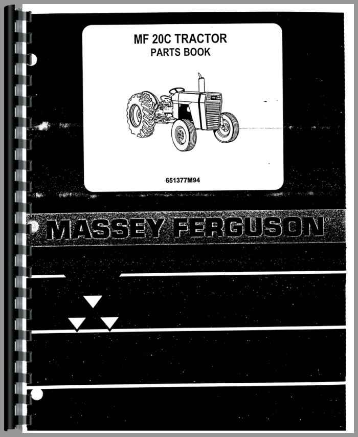 Parts Manual Massey Ferguson MF 20-C Ind 