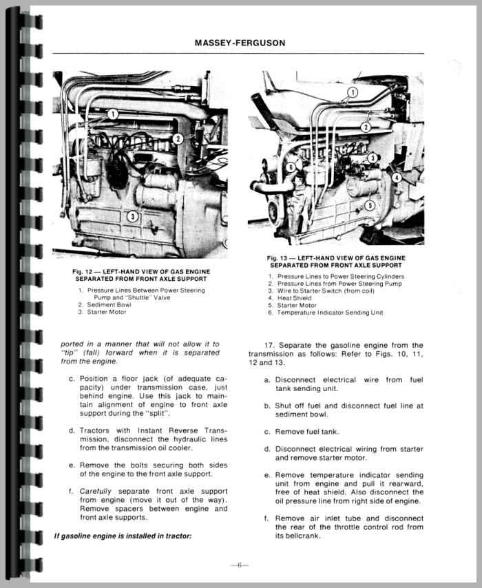 Massey Ferguson MF-50A MF50 A Tractor Backhoe Loader Operators Manual 