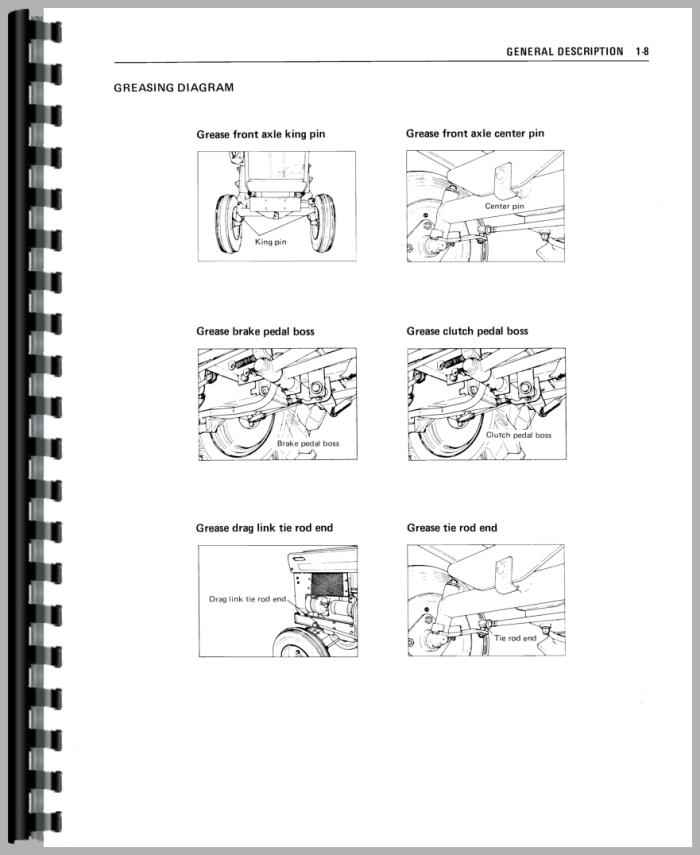 Mitsubishi D1300 Tractor Service Manual