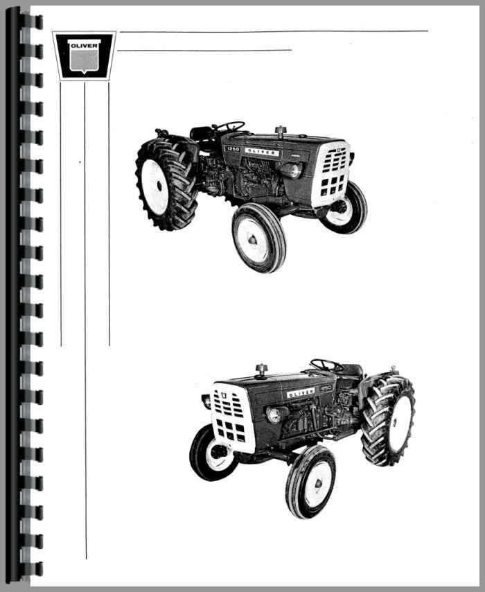 Oliver 1250 Gas & Diesel Tractor Parts Manual Catalog