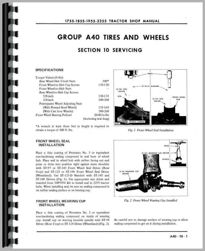 Oliver 2255 Tractor Service Manual