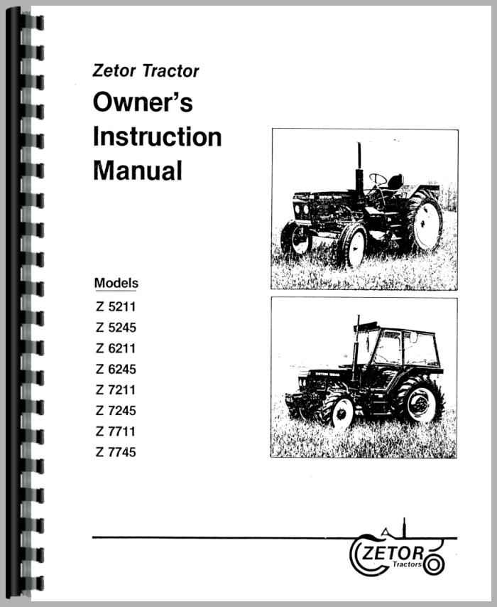 Zetor tractor parts manual