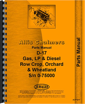 Allis Chalmers D17 Tractor Parts Manual