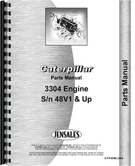 Caterpillar 3304 Engine Parts Manual