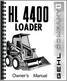 Gehl HL 4400 Skid Steer Loader Service Repair Manual 