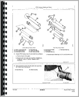 John Deere 346 Baler Parts Manual JD-P-PC1284 