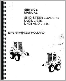 SET NEW HOLLAND L445 SKID STEER LOADER SERVICE PARTS MANUALS SHOP REPAIR CATALOG 