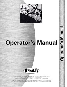 Hesston 5585 Round Baler Operators Manual